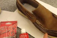 cara memperbaiki sepatu yang mengelupas