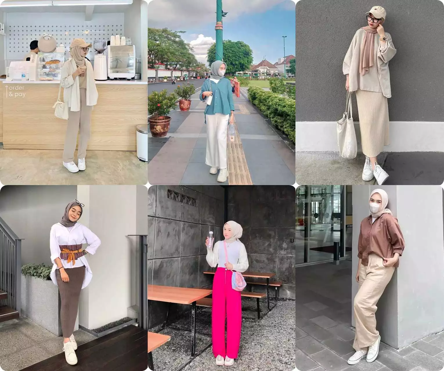10 Style Sepatu Putih Wanita Hijab Yang Fashionable
